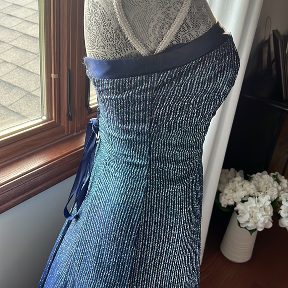 Blue Ombré Prom Dress - Picture 3 of 6